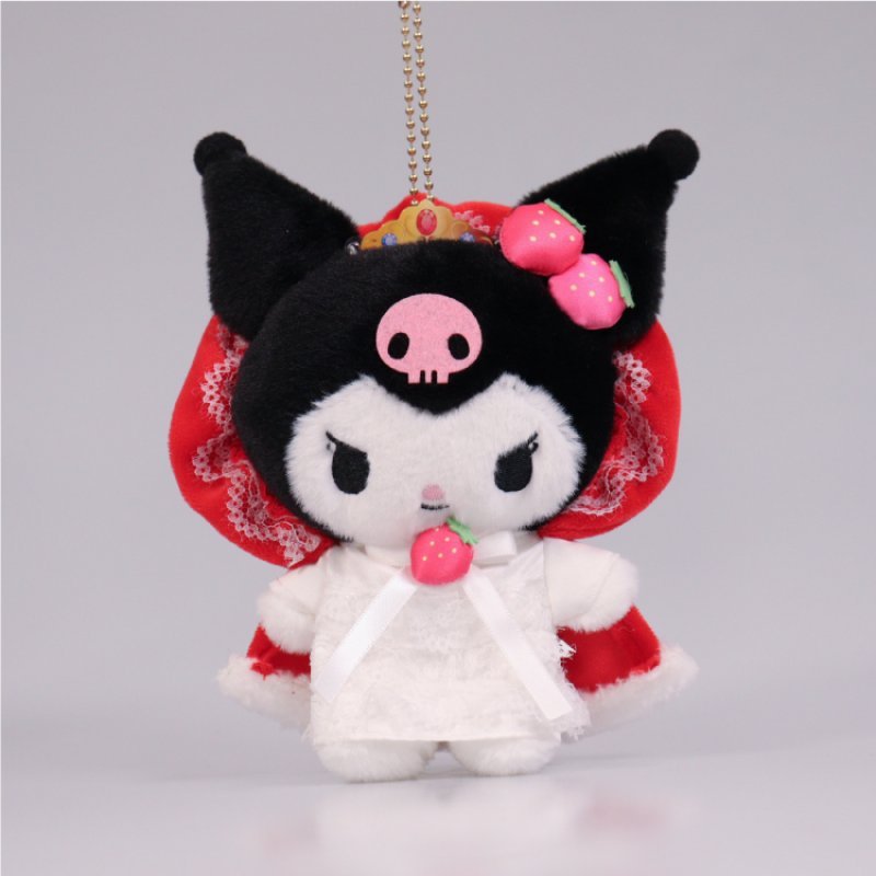 [KUROMI PRINCESS] "Ichigo Shinbun 50th Anniversary x Munyugurumi Patio POPUP STORE" Plush Keychain - Rosey’s Kawaii Shop