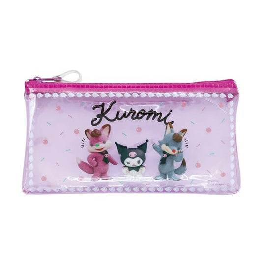 [KUROMI / PURPLE] "My Melody & Kuromi Netflix Series" Clear Pen Case - Rosey’s Kawaii Shop