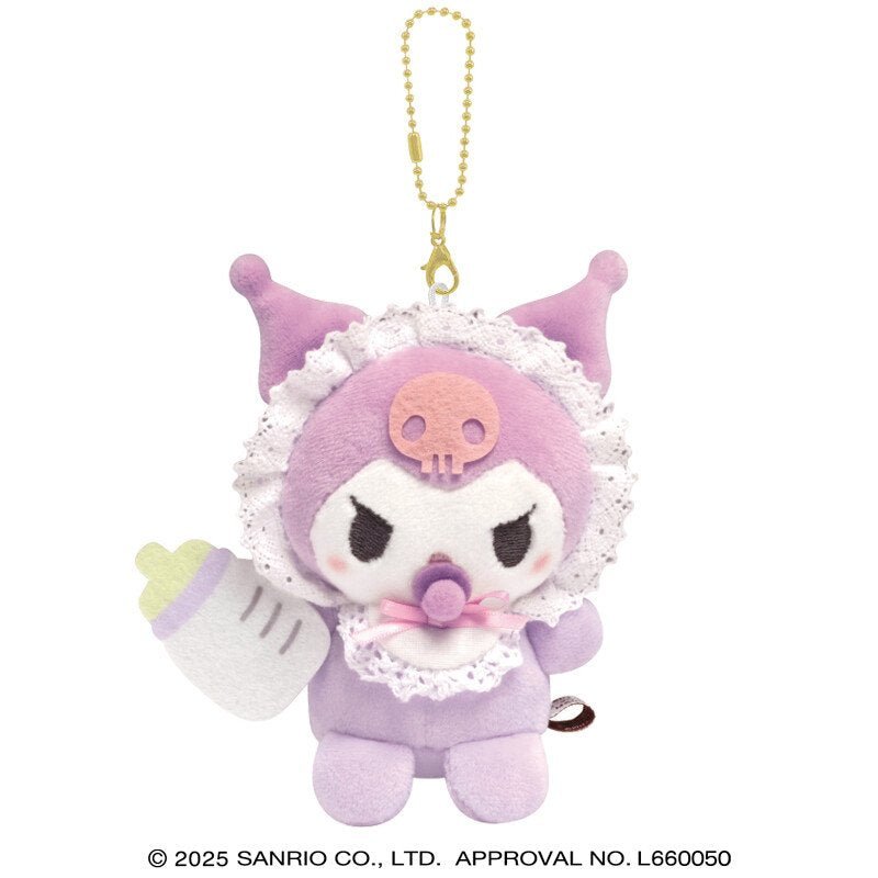 [KUROMI] "Sanrio Baby" Plush Keychain - Rosey’s Kawaii Shop