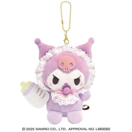 [KUROMI] "Sanrio Baby" Plush Keychain - Rosey’s Kawaii Shop