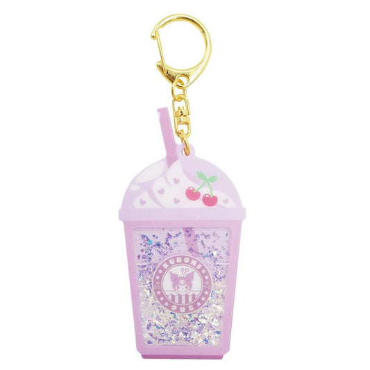 [KUROMI] "Sanrio Cafe Shake" Liquid Keychain - Rosey’s Kawaii Shop