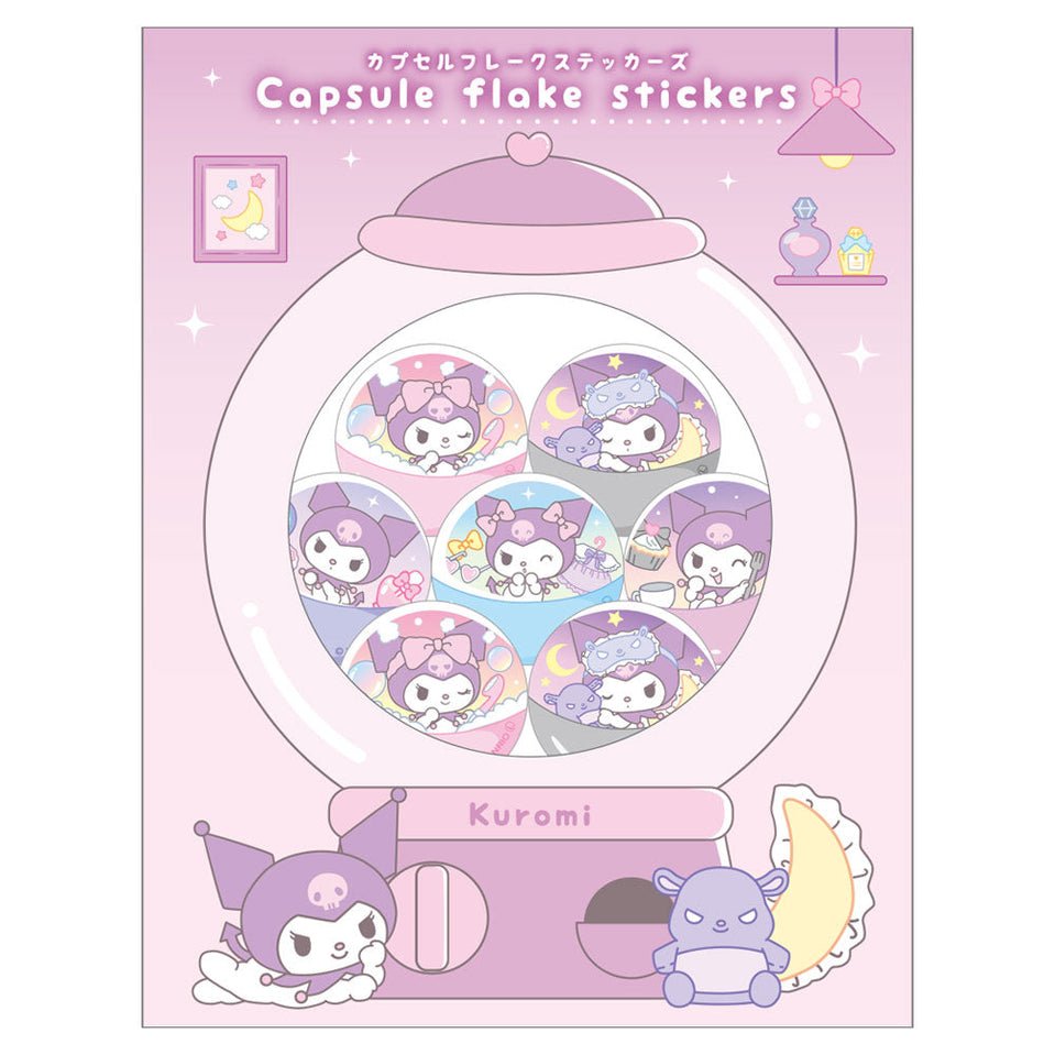 [KUROMI] "Sanrio Capsule Collection" Sticker Flakes - Rosey’s Kawaii Shop