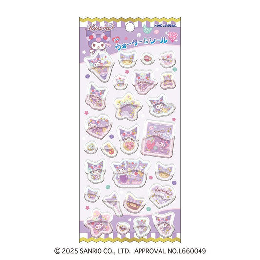 [KUROMI] "Sanrio Crepe & Sweets" Water Sticker Sheet - Rosey’s Kawaii Shop