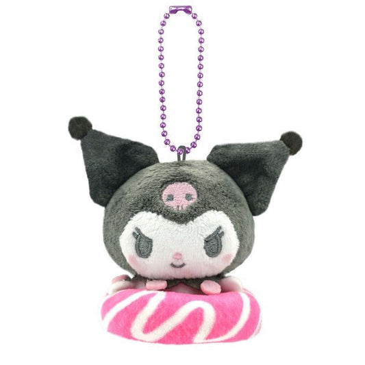 [KUROMI] "Sanrio Donut in Mascot" Plush Keychain - Rosey’s Kawaii Shop