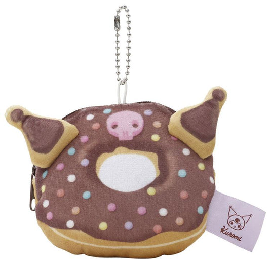 [KUROMI] "Sanrio Donut" Plush Pouch - Rosey’s Kawaii Shop