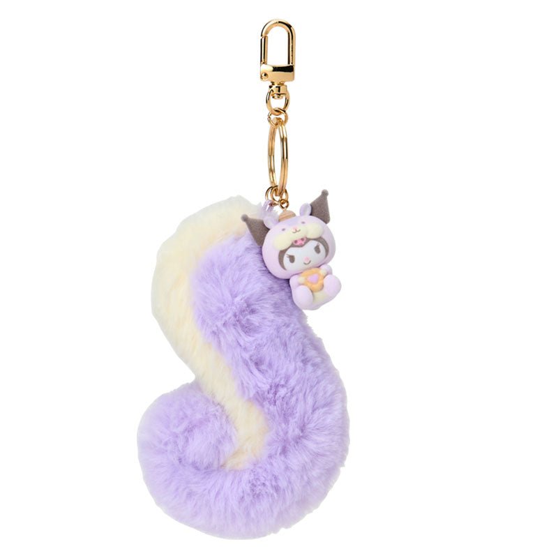 [KUROMI] "Sanrio Fluffy Squirrel" Fluffy Tail & Flocked Keychain - Rosey’s Kawaii Shop