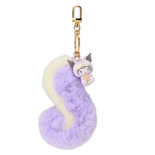 [KUROMI] "Sanrio Fluffy Squirrel" Fluffy Tail & Flocked Keychain - Rosey’s Kawaii Shop