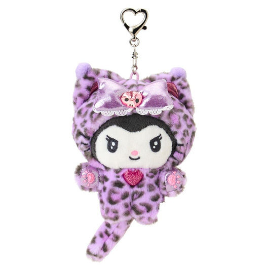 [KUROMI] "Sanrio Gal Cat Design Series" Plush Keychain - Rosey’s Kawaii Shop
