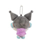 [KUROMI] "Sanrio Headphone Series" Plush Keychain - Rosey’s Kawaii Shop