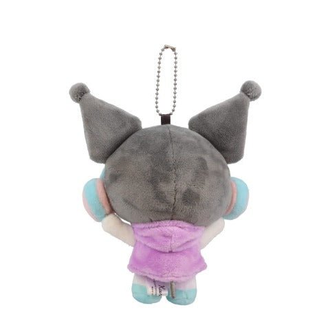 [KUROMI] "Sanrio Headphone Series" Plush Keychain - Rosey’s Kawaii Shop