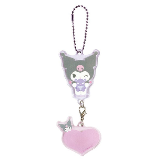 [KUROMI] "Sanrio Heart Acrylic Name" Keychain - Rosey’s Kawaii Shop