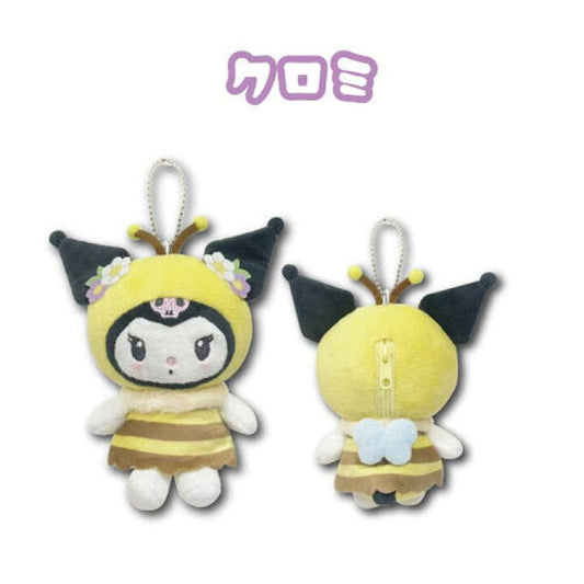 [KUROMI] "Sanrio Honeybee" Plush Keychain Pouch - Rosey’s Kawaii Shop