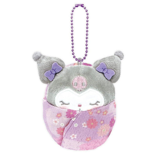 [KUROMI] "Sanrio Japanese Pattern Baby" Plush Keychain - Rosey’s Kawaii Shop