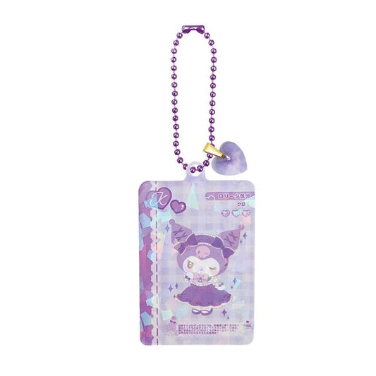 [KUROMI] "Sanrio Kirakira Card Style" Block Keychain - Rosey’s Kawaii Shop