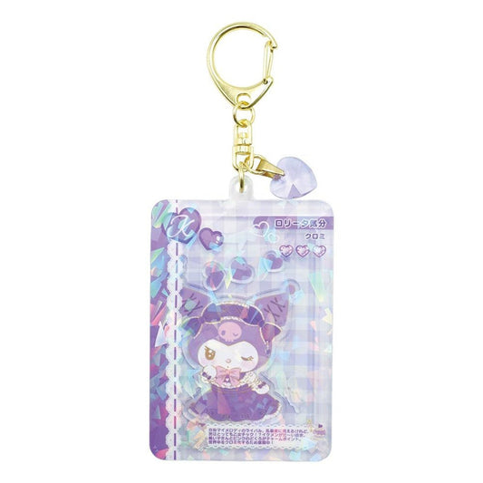 [KUROMI] "Sanrio Kirakira Card Style" Shaka Keychain - Rosey’s Kawaii Shop