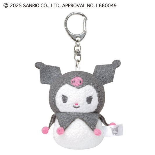 [KUROMI] "Sanrio Mofukororin" Plush Keychain - Rosey’s Kawaii Shop