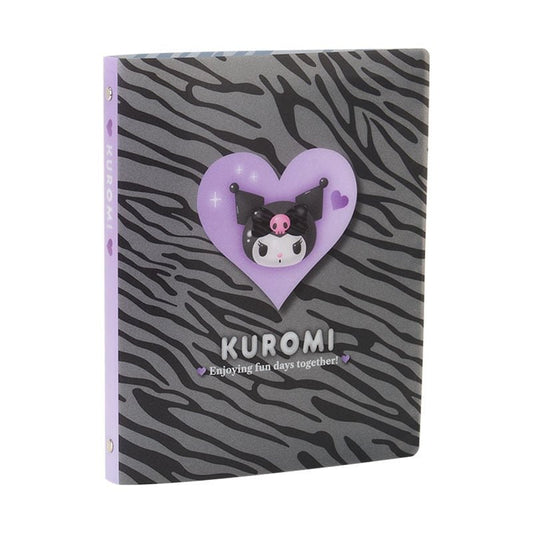 [KUROMI] "Sanrio Monotone Animal Design Series" Binder Kuromi - Rosey’s Kawaii Shop