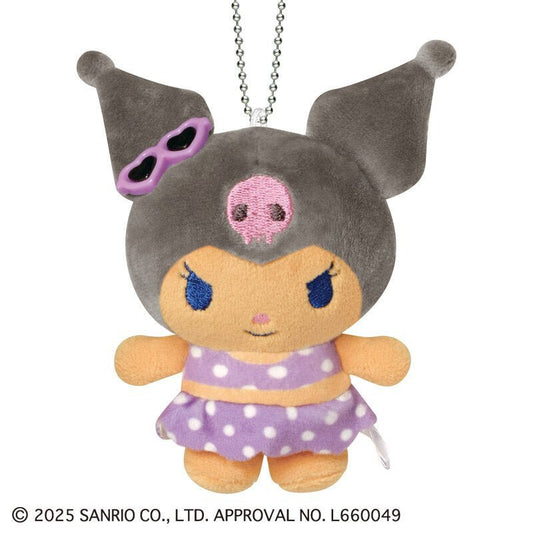 [KUROMI] "Sanrio Night Party" Plush Keychain - Rosey’s Kawaii Shop