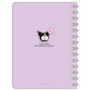 [KUROMI] "Sanrio Petapeta Stickers" B6 Ring Notebook - Rosey’s Kawaii Shop