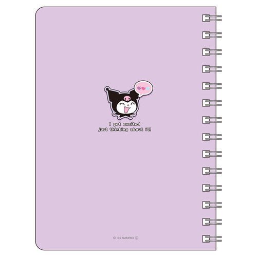 [KUROMI] "Sanrio Petapeta Stickers" B6 Ring Notebook - Rosey’s Kawaii Shop