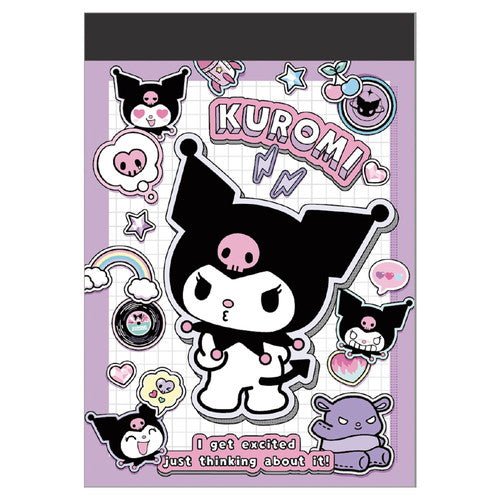 [KUROMI] "Sanrio Petapeta Stickers Series" Mini Memo - Rosey’s Kawaii Shop