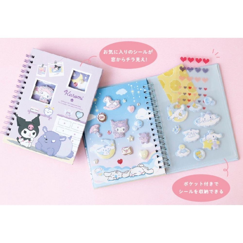 [KUROMI] "Sanrio Photo Pocket Sticker Noteook" - Rosey’s Kawaii Shop
