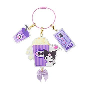 [KUROMI] "Sanrio Popcorn" Triple Charm Keychain - Rosey’s Kawaii Shop