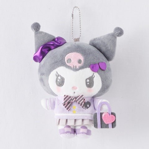 [KUROMI] "Sanrio School Girl" Plush Keychain - Rosey’s Kawaii Shop