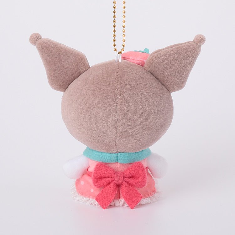 [KUROMI] "Sanrio Strawberry Cheek" Plush Keychain - Rosey’s Kawaii Shop