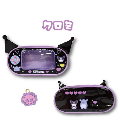 [KUROMI] "Sanrio Subculture Gaming" Wide Pouch - Rosey’s Kawaii Shop