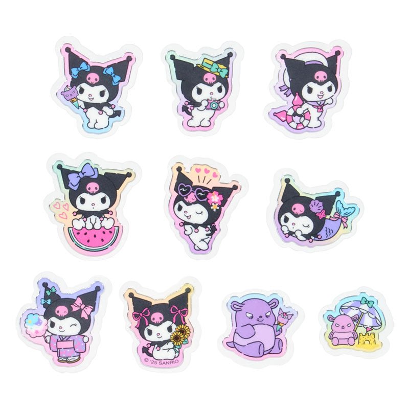 [KUROMI] "Sanrio Summer" Sticker Flakes - Rosey’s Kawaii Shop