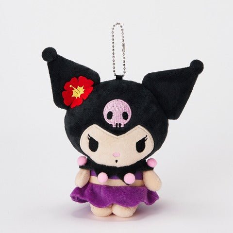 [KUROMI] "Sanrio Suntan" Plush Keychain - Rosey’s Kawaii Shop