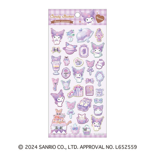 [KUROMI] "Sanrio Sweets Candy" Sticker Sheet - Rosey’s Kawaii Shop
