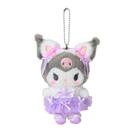 [KUROMI] "Sanrio White Cat Ballerina" Plush Keychain - Rosey’s Kawaii Shop
