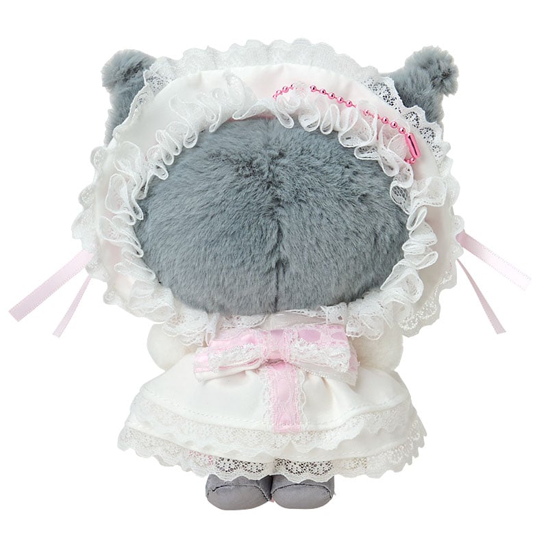 [KUROMI] "Sanrio White Frill" Plush Keychain - Rosey’s Kawaii Shop