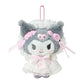[KUROMI] "Sanrio White Frill" Plush Keychain - Rosey’s Kawaii Shop