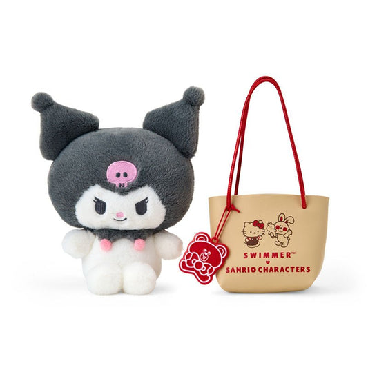 [KUROMI] "SWIMMER x Sanrio 2nd Edition" Plush & Bag - Rosey’s Kawaii Shop