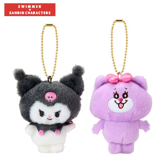 [KUROMI] "SWIMMER x Sanrio 2nd Edition" Plush Keychain Set - Rosey’s Kawaii Shop