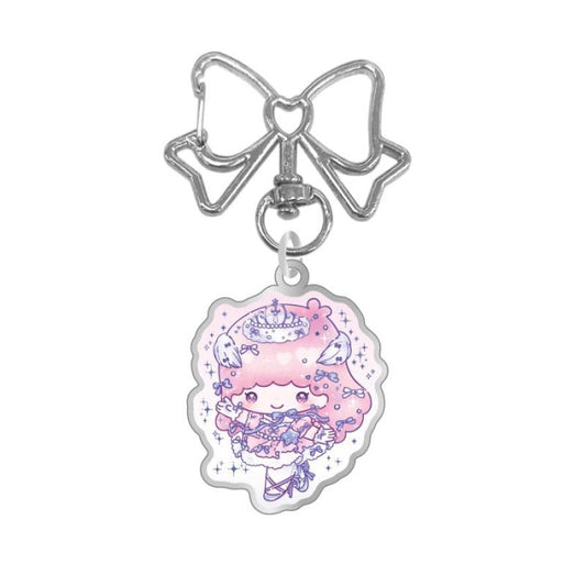 [LALA - LITTLE TWIN STARS] LIMITED "DOLLY MIX x Sanrio" METAL Keychain - Rosey’s Kawaii Shop