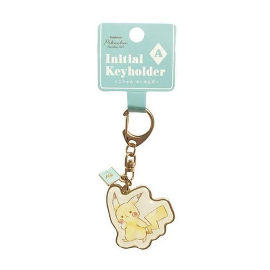 [LETTER A] "Pokemon Pikachu Initial" Keychain - Rosey’s Kawaii Shop