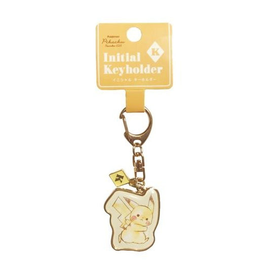 [LETTER K] "Pokemon Pikachu Initial" Keychain - Rosey’s Kawaii Shop