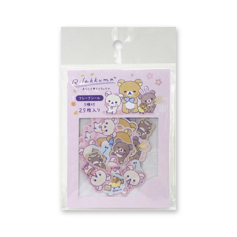 LIMITED "Rilakkuma Store in GINZA Thinking of You" Flake Seal - Rosey’s Kawaii Shop