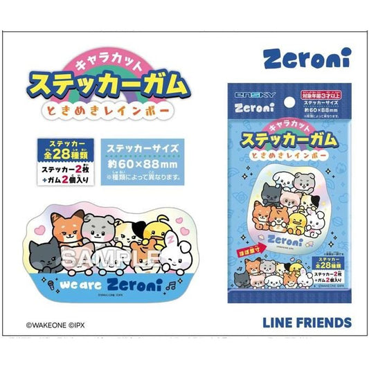LINE "Zeroni Character Tokimeki Rainbow Sticker" Blind Bag - Rosey’s Kawaii Shop