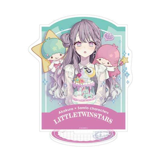 [LITTLE TWIN STARS] "Akakura x Sanrio: Cafe & Parfait" Acrylic Stand - Rosey’s Kawaii Shop