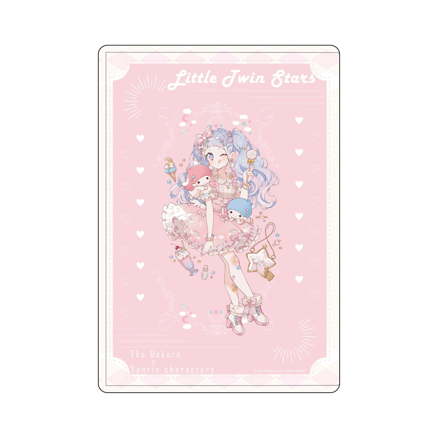 [LITTLE TWIN STARS] "Eku Uekura x Sanrio" Clear Case - Rosey’s Kawaii Shop