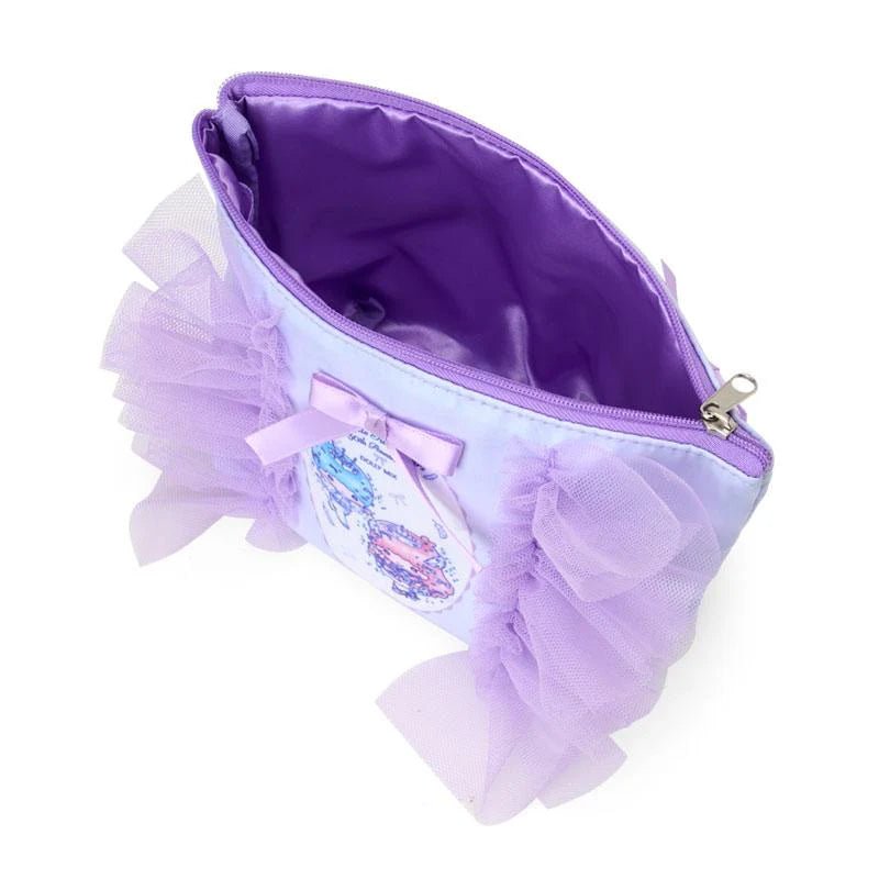 [LITTLE TWIN STARS] LIMITED "DOLLY MIX x Sanrio" Frill Tissue Pouch - Rosey’s Kawaii Shop