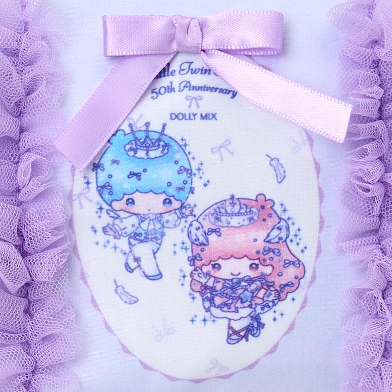 [LITTLE TWIN STARS] LIMITED "DOLLY MIX x Sanrio" Frill Tissue Pouch - Rosey’s Kawaii Shop