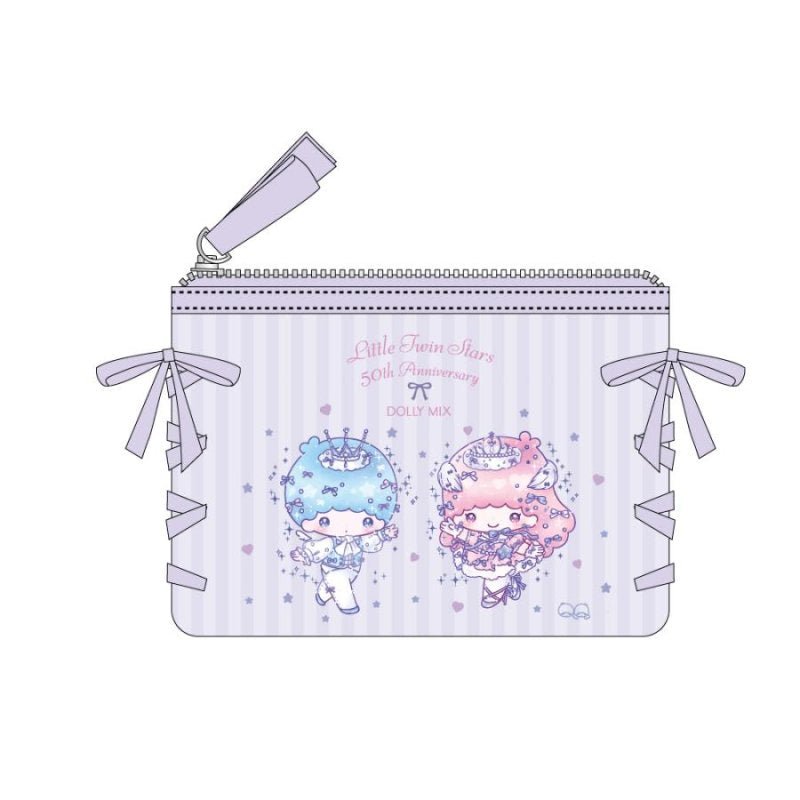 [LITTLE TWIN STARS] LIMITED "DOLLY MIX x Sanrio" Ribbon Pouch - Rosey’s Kawaii Shop