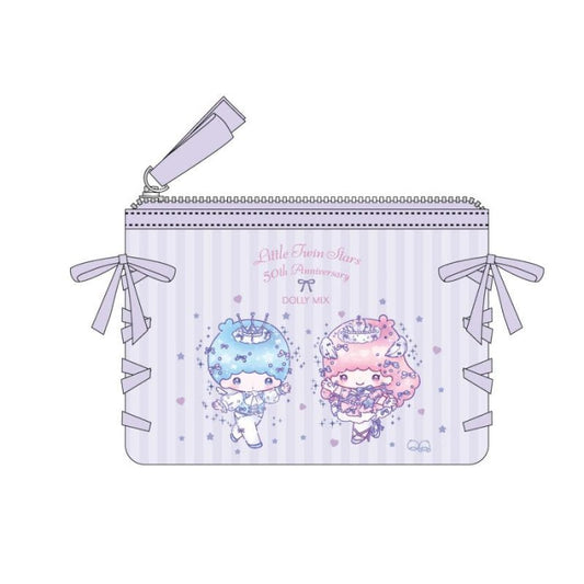 [LITTLE TWIN STARS] LIMITED "DOLLY MIX x Sanrio" Ribbon Pouch - Rosey’s Kawaii Shop