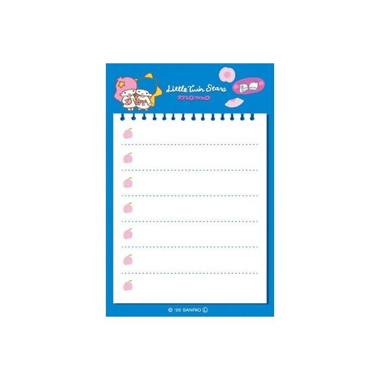 [LITTLE TWIN STARS] "Sanrio Characters Fruit Market" Sticky Notes - Rosey’s Kawaii Shop